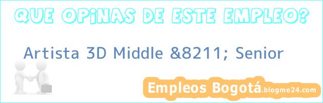 Artista 3D Middle &8211; Senior