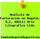 Analista de Facturacion en Bogotá, D.C. &8211; Arte Litografico Ltda