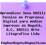 Aprendices Sena &8211; Tecnico en Preprensa Digital para medios impresos en Bogotá, D.C. &8211; Arte Litografico Ltda