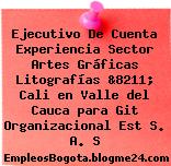 Ejecutivo De Cuenta Experiencia Sector Artes Gráficas Litografías &8211; Cali en Valle del Cauca para Git Organizacional Est S. A. S
