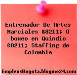 Entrenador De Artes Marciales &8211; O boxeo en Quindio &8211; Staffing de Colombia