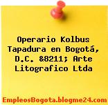 Operario Kolbus Tapadura en Bogotá, D.C. &8211; Arte Litografico Ltda