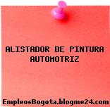 ALISTADOR DE PINTURA AUTOMOTRIZ