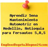 Aprendiz Sena Mantenimiento Automotriz en Medellin, Antioquia para Fersautos S.A.S