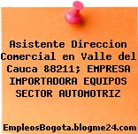 Asistente Direccion Comercial en Valle del Cauca &8211; EMPRESA IMPORTADORA EQUIPOS SECTOR AUTOMOTRIZ