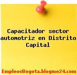 Capacitador sector automotriz en Distrito Capital