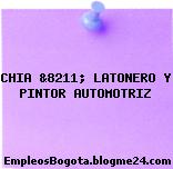 CHIA &8211; LATONERO Y PINTOR AUTOMOTRIZ