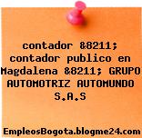 contador &8211; contador publico en Magdalena &8211; GRUPO AUTOMOTRIZ AUTOMUNDO S.A.S