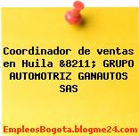 Coordinador de ventas en Huila &8211; GRUPO AUTOMOTRIZ GANAUTOS SAS