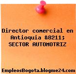 Director comercial en Antioquia &8211; SECTOR AUTOMOTRIZ