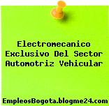 Electromecanico Exclusivo Del Sector Automotriz Vehicular