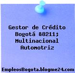 Gestor de Crédito Bogotá &8211; Multinacional Automotriz