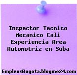 Inspector Tecnico Mecanico Cali Experiencia Area Automotriz en Suba