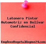 Latonero Pintor Automotriz en Bolívar Confidencial