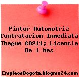 Pintor Automotriz Contratacion Inmediata Ibague &8211; Licencia De 1 Mes