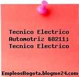 Tecnico Electrico Automotriz &8211; Tecnico Electrico