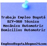 Trabajo Empleo Bogotá BZY-960 Técnico Mecánico Automotriz Domicilios Automotriz