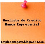 Analista de Credito Banca Empresarial