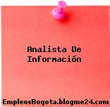Analista De Información