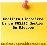 Analista Financiero Banca &8211; Gestión De Riesgos