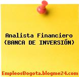 Analista Financiero (BANCA DE INVERSIÓN)