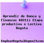 Aprendiz de Banca y Finanzas &8211; Etapa productiva o Lectiva Bogota