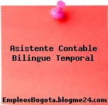 Asistente Contable Bilingue Temporal