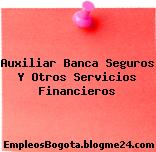 Auxiliar Banca Seguros Y Otros Servicios Financieros