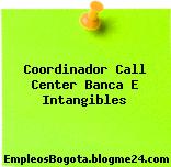 Coordinador Call Center Banca E Intangibles
