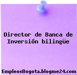 Director de Banca de Inversión bilingüe
