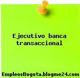 Ejecutivo banca transaccional