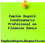 Empleo Bogotá Cundinamarca Profesional en Finanzas Banca