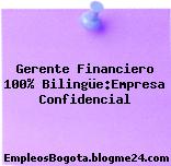 Gerente Financiero 100% Bilingüe:Empresa Confidencial