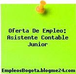 Oferta De Empleo: Asistente Contable Junior