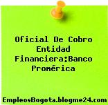 Oficial De Cobro Entidad Financiera:Banco Promérica