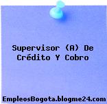 Supervisor (A) De Crédito Y Cobro