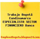 Trabajo Bogotá Cundinamarca ESPECIALISTA SECTOR FINANCIERO Banca