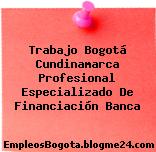 Trabajo Bogotá Cundinamarca Profesional Especializado De Financiación Banca