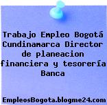 Trabajo Empleo Bogotá Cundinamarca Director de planeacion financiera y tesorería Banca