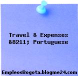 Travel & Expenses &8211; Portuguese