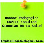 Asesor Pedagogico &8211; Facultad Ciencias De La Salud