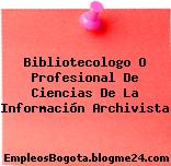 Bibliotecologo O Profesional De Ciencias De La Información Archivista
