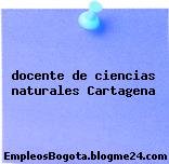 docente de ciencias naturales Cartagena