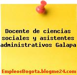 Docente de ciencias sociales y asistentes administrativos Galapa