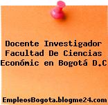 Docente Investigador Facultad De Ciencias Económic en Bogotá D.C
