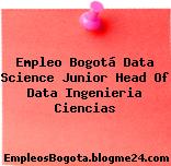 Empleo Bogotá Data Science Junior Head Of Data Ingenieria Ciencias
