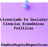 Licenciado En Sociales Ciencias Económicas Políticas