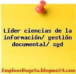 Líder ciencias de la información/ gestión documental/ sgd