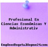 Profesional En Ciencias Económicas Y Administrativ