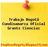 Trabajo Bogotá Cundinamarca Oficial Grants Ciencias